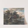 Trees by a River, Cloudy Sky by Anonymous