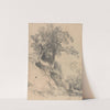 Trees on a Crumbling Bank by George Frost