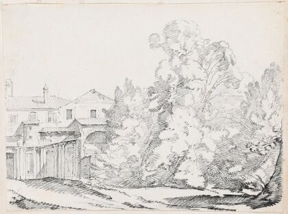 Trees Screening a House Built on Ancient Ruins