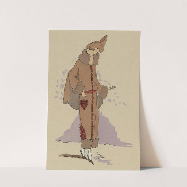 CHATAIGNE. - Manteau de velours... by Anonymous