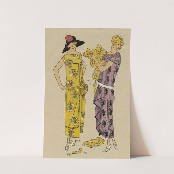 LES FLEURS. - Deux jolies robes,... by Anonymous