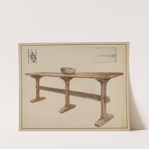 Trestle Table by Fletcher Hanks