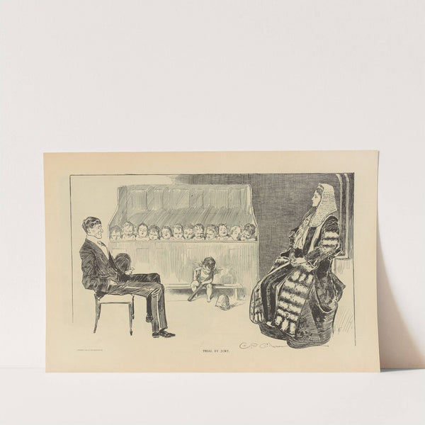 Trial by jury (1893-1900) by Charles Dana Gibson