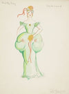 Trial by Jury: Bridesmaid. Green gown with puffed waist (1934-1943)