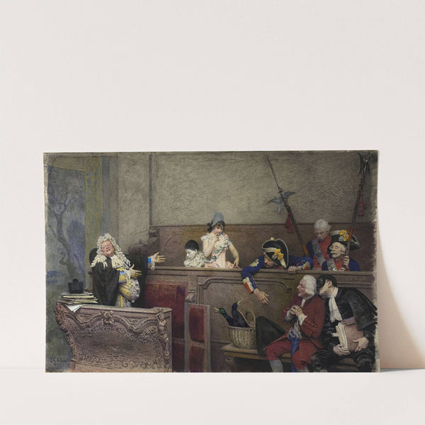 Trial of Pierrot by Jehan Georges Vibert