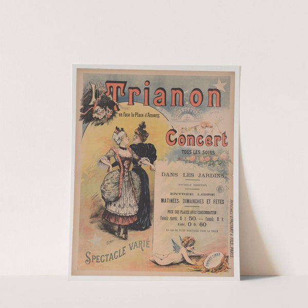 Trianon. Concert tous les soirs… spectacle varié (1895) by Henri Boulanger Gray