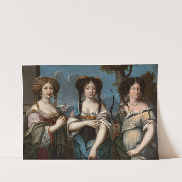 Triple portrait de femmes, anciennement dit &#039;Les Nièces de Mazarin&#039; by Anonymous