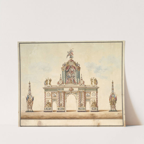 Triumphal Arch, April 1814 by Francisco Antonio de Sousa