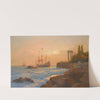 Triumphant Ship Approaching The Harbour by Alexei Vasilievich Hanzen