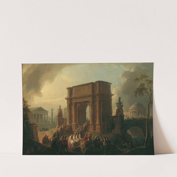 Triumphzug eines Feldherrn durch den Titusbogen by Vinzenz Fischer