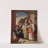 Trois fillettes et trois chiots en Turquie by Narcisse-Virgile Diaz de La Peña