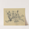 Trois joueurs de hockey (1920s) by René Vincent
