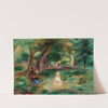 Trois personnages dans un paysage by Pierre-Auguste Renoir