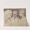 Trois portraits de femmes by Arthur-Joseph Gueniot
