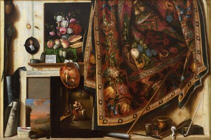 Trompe L’oeil. A Cabinet In The Artist’s Studio