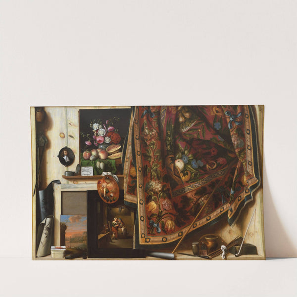 Trompe L&#039;oeil. A Cabinet In The Artist&#039;s Studio by Cornelius Norbertus Gijsbrechts