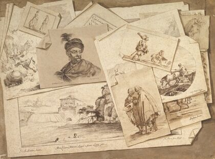 Trompe-l’Oeil Exercise; Prints on a Table Top
