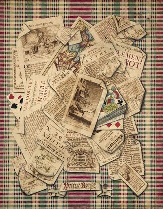 Trompe l’œil of etchings, prints and playing cards (1767)