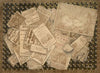 Trompe l’œil of prints and of an alphabet sampler (18th Century)