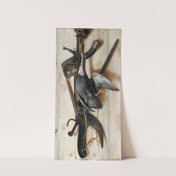Trompe L&#039;oeil With Dead Duck And Hunting Implements by Cornelius Norbertus Gijsbrechts