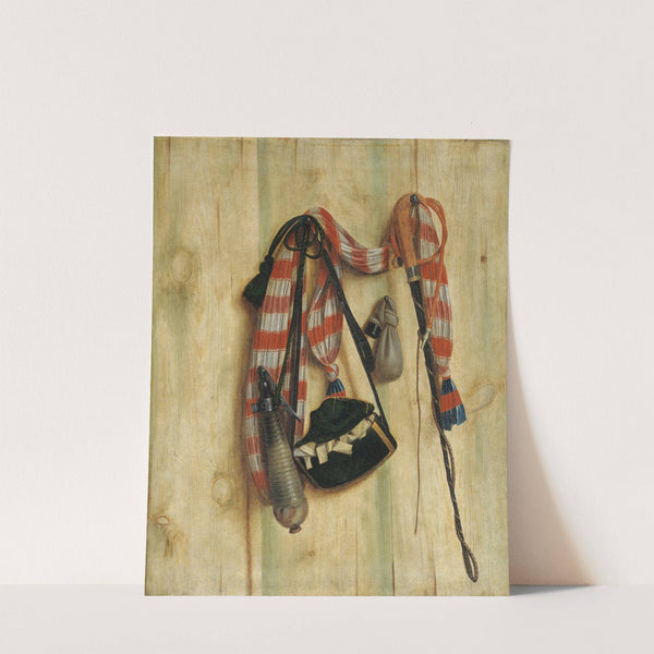 Trompe L&#039;oeil With Riding Whip And Letter Bag by Cornelius Norbertus Gijsbrechts