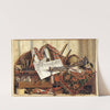 Trompe L&#039;oeil With Trumpet, Celestial Globe And Proclamation By Frederik III by Cornelius Norbertus Gijsbrechts