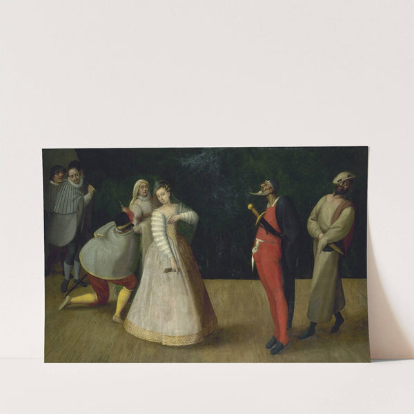 Troupe de comédiens italiens (1580) by French School