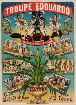 Troupe Edouardo Chants Danses Cascades Excentricites Une Soiree Chez Le Colonel (1888)