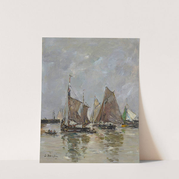 Trouville, l’appareillage des sardiniers (1894) by Eugène Boudin