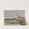 Trouville. Le port (1891) by Eugène Boudin