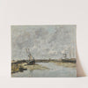 Trouville, les jetées, marée basse (1885) by Eugène Boudin