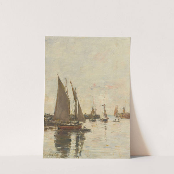 Trouville, Les Jetées Marée Haute (circa 1885-90) by Eugène Boudin