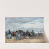 Trouville, Scène de Plage ( circa 1870-74) by Eugène Boudin