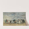 Trouville, Scène de plage (1873) by Eugène Boudin
