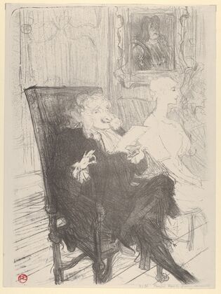Truffier and Moreno, in Les Femmes Savantes (1893)
