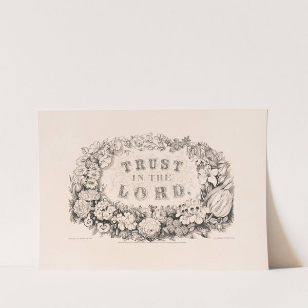 Trust in the Lord (1872) by Currier & Ives.