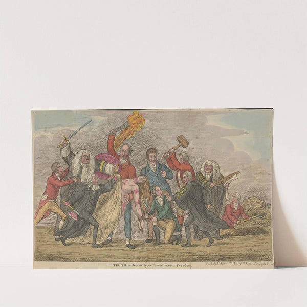 Truth in jeopardy, or power, versus freedom. (1811) by Samuel de Wilde