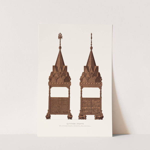 Tsarskoe mesto v Uspenskom sobore v Moskve by Fedor Grigoryevich Solntsev