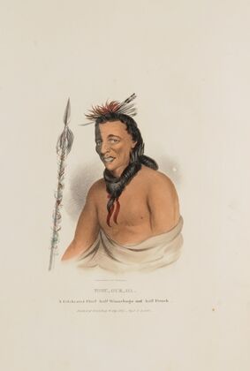 TSHU-GU-GA; A Celebrated Chief half Winnebago and half French (1835)