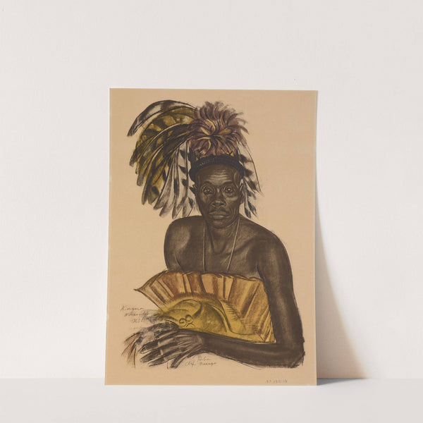 Tuba, chef Matchaga, Niangara, Haut Ouelle (1925) by Alexandre Jacovleff