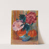 Tulips and Peonies in Pitcher by William James Glackens