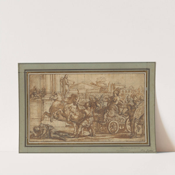 Tullia Driving Her Chariot over the Body of Her Father by Ciro Ferri