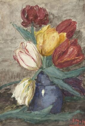 Tulpen in een vaas