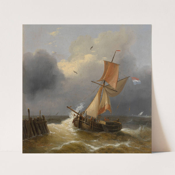 Turbulent Sea by Charles Louis Verboeckhoven