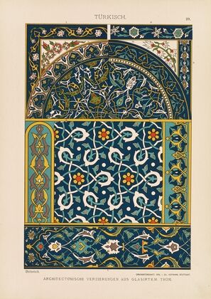 Turkisch – Architektonische Verzierungen aus Glasirtem Thon (1887)