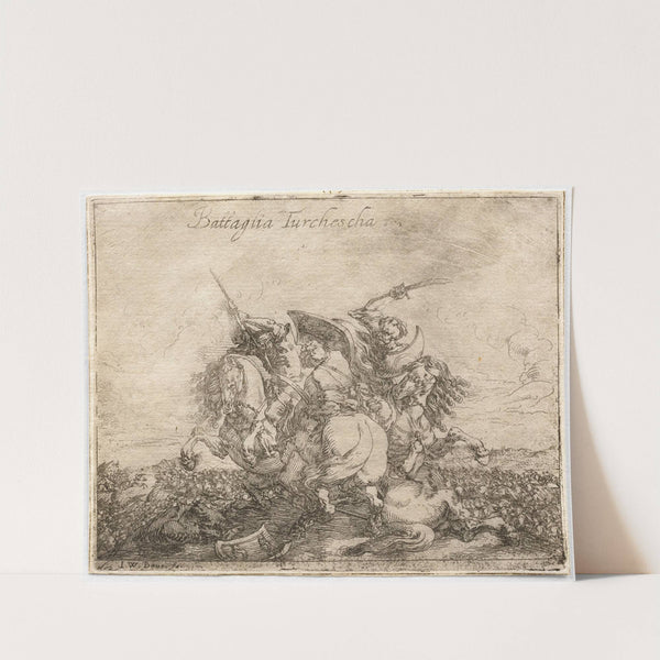 Turkish Battle (1633) by Johann Wilhelm Baur