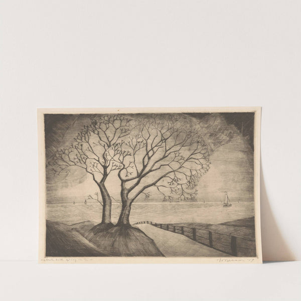 Twee bomen aan de kust (1927) by Jo Bezaan