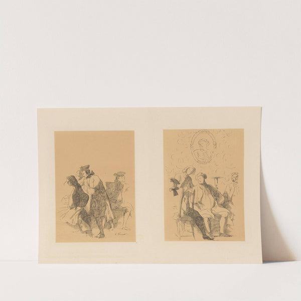 Twee groepen mannen (1873) by Alexander Ver Huell