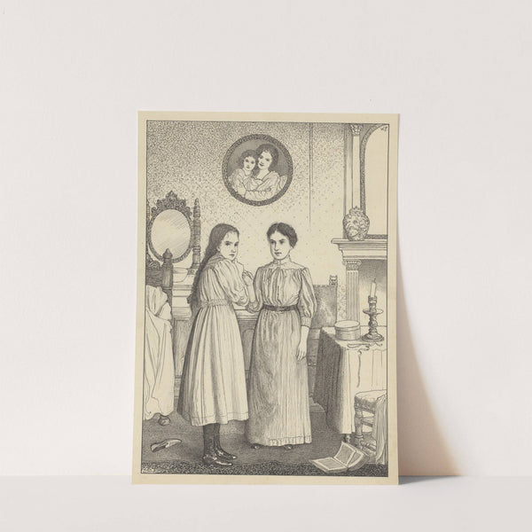 Twee jonge vrouwen in een slaapkamer by Willem Pothast