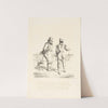 Twee mannen in gesprek over de trein (1865) by Alexander Ver Huell